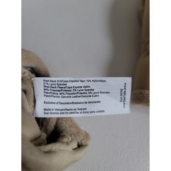 Isotoner Beige Ladies Gloves OS - Picture 6 of 8